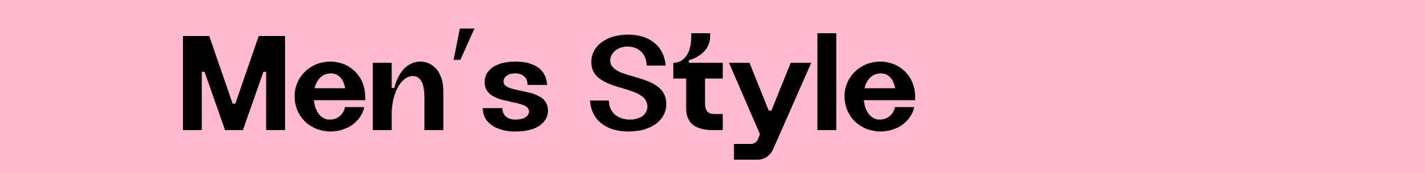 Men's Style