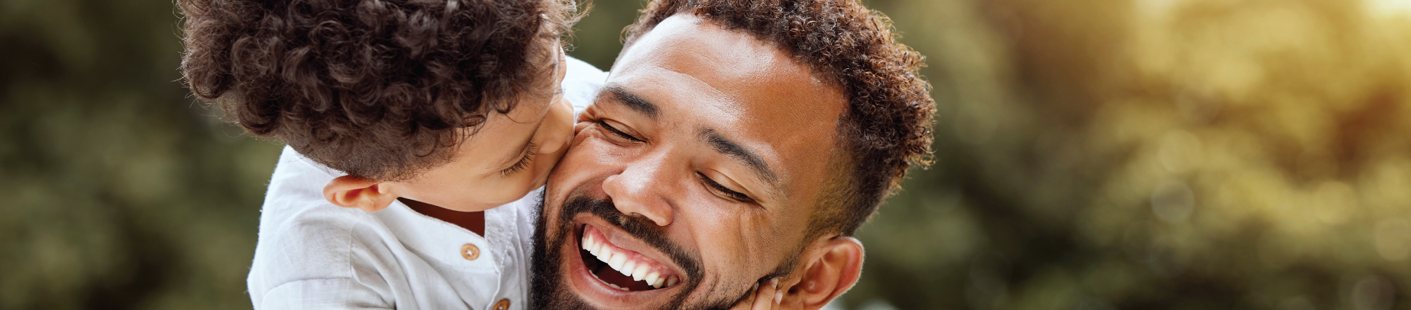 Father and Son Hugging