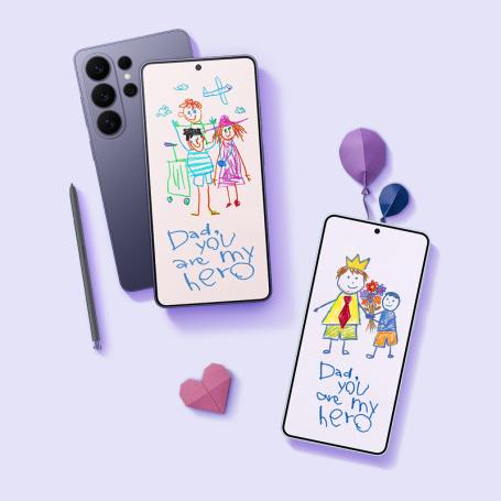 Samsung S26 Ultra with drawing