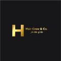 Hair Crew & Co logo. Text 'for him & her'